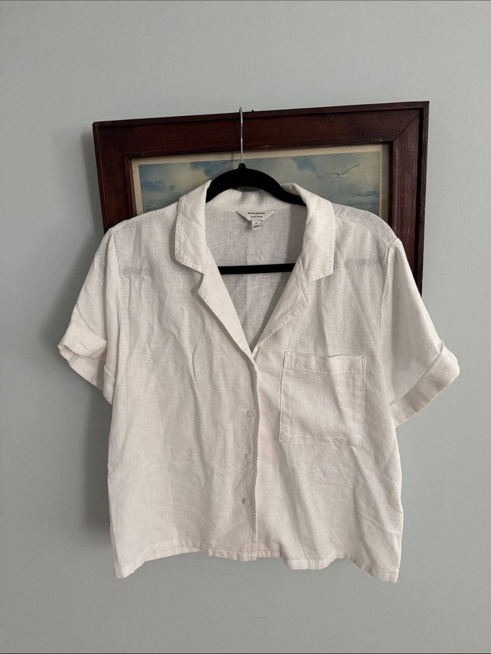 Banana Republic linen blend top large
